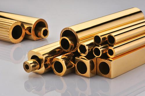 Casting and polishing brass alloys bars